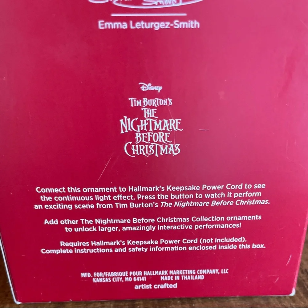 New in Box Hallmark KeepSake StoryTeller Santa Clause Nightmare Before Christmas